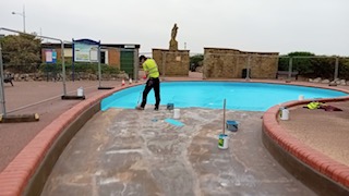 paint for swimming pool refurbishment