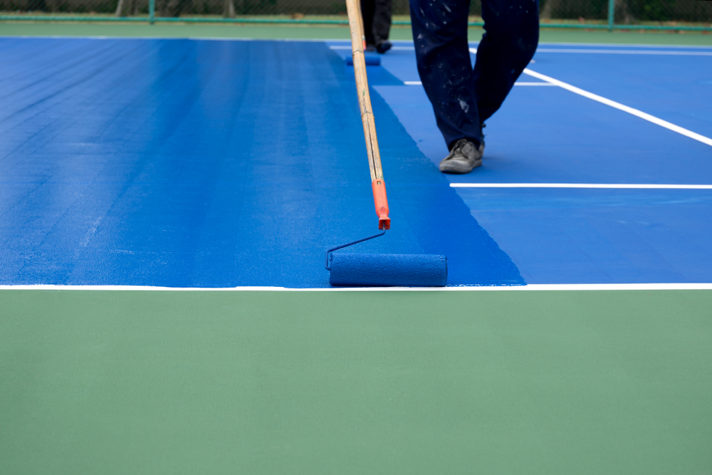 paint for tennis courts